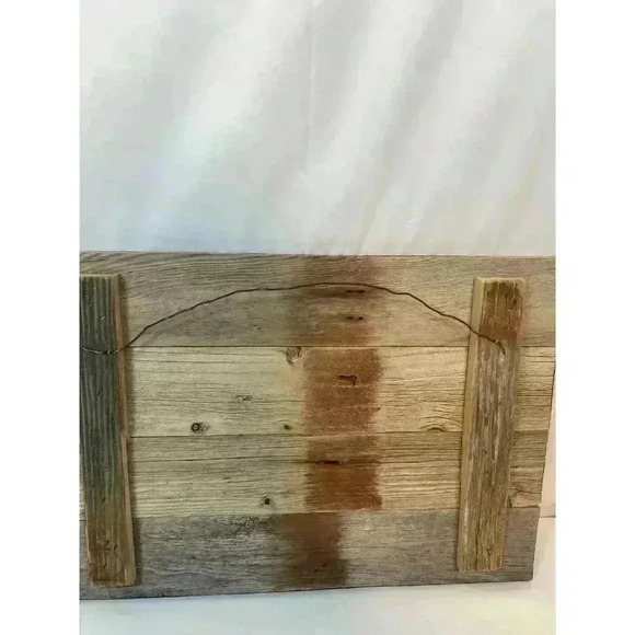 Oklahoma Indian Head Dress Wooden Handcarved Wall Hanging Decor Rustic Mancave - Picture 5 of 5